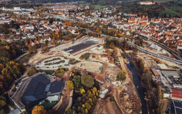 Luftaufnahmen LGS - Aparthotel Rose Ellwangen